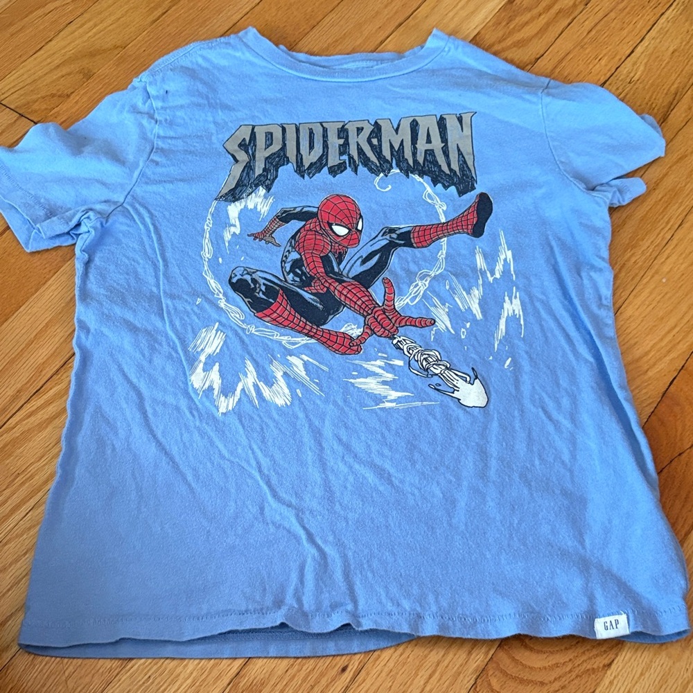 GAP Light Blue Spider-Man Tee